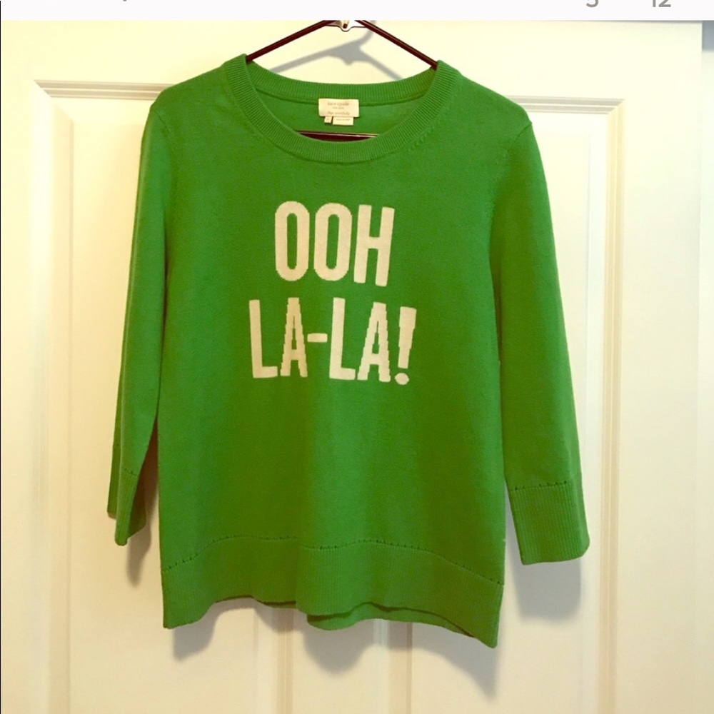 Kate Spade call to action sweater